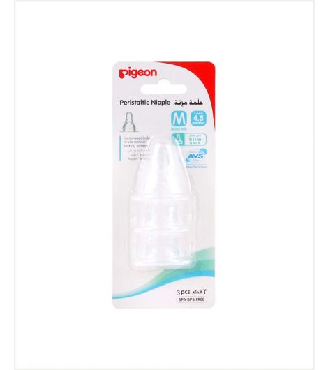 Pigeon Silicone Nipple 3Pcs Medium 17343