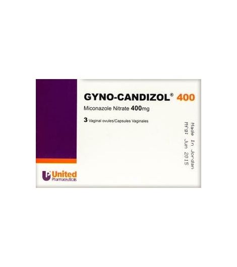Gyno Candizol Ovules 400Mg 3'S