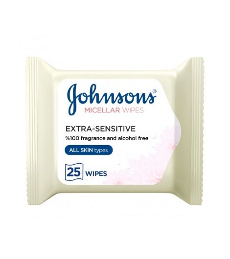 Johnson Extra Sensitive Wipes 25's
