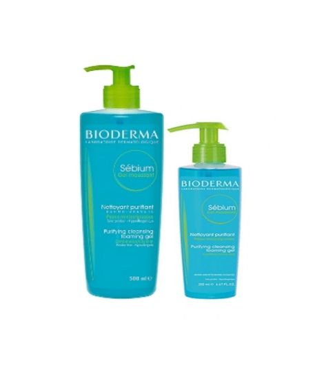 Bioderma Sebium Foaming Gel 500+200ml Free