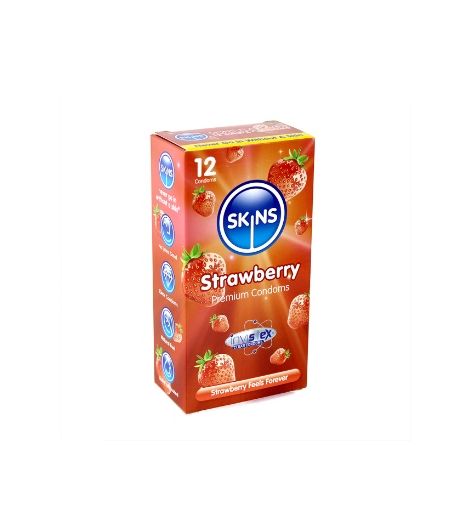 Skins Condoms Strawberry 12's