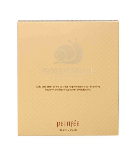 Petitfee Gold&Snail Hydrogel Mask Pack 5's