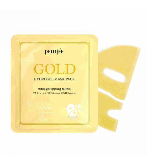Petitfee Gold Hydrogel Mask Pack 5's