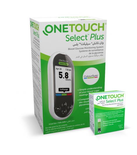 OneTouch Select Plus® meter + 50 strips