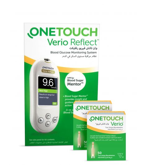 OneTouch Verio Reflect meter + 100 strips