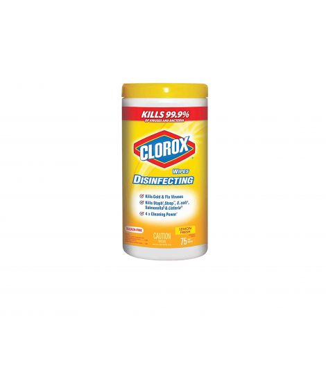 Clorox Disposable Wipes Lemon 75's