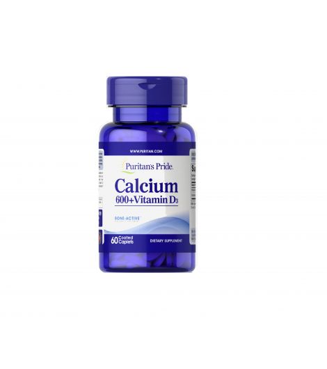 Puritan's Pride Calcium 600+ Vit D 60s
