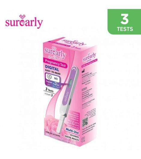 Surearly Digital Pregnancy Test 3's