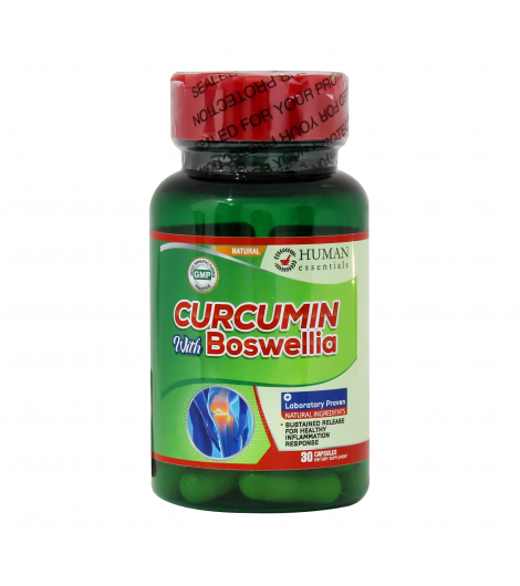 Human Essentials Curcumin With Boswellia Caps 30'S