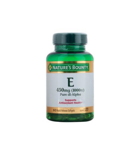 Nature's Bounty Vitamin E 1000IU 60 Softgels