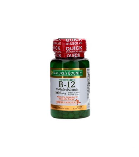 Nature's Bounty B-12 1000mcg 60 Tablets