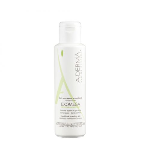 A-Derma Exomega Emollient Foaming Cleansing Gel For Eczema 500 Ml