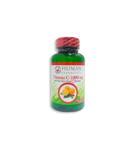Human Essentials Vitamin C 1000Mg With Rose Hips 90'S