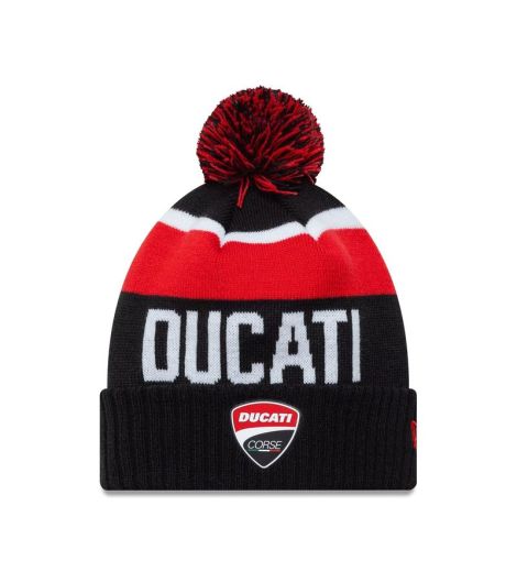 New Era Ducati Motor Logo Black Sport Knit Beanie