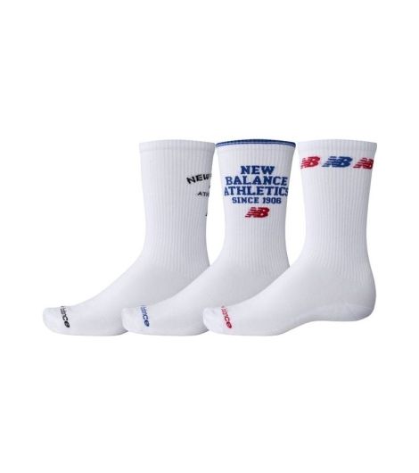 NEW BALANCE GRAPHIC CREW 3 PACK SOCKS