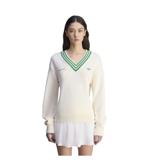 ADIDAS X SPORTY & RICH V-NECK SWEATSHIRT