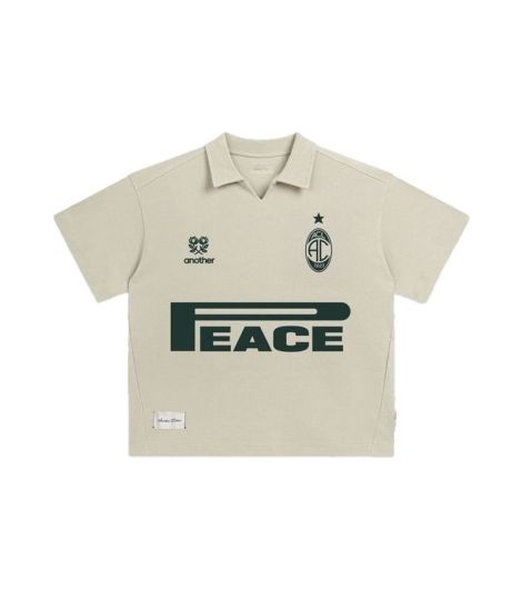 ANOTHER COTTON LAB MEN'S PEACE WAFFLE POLO