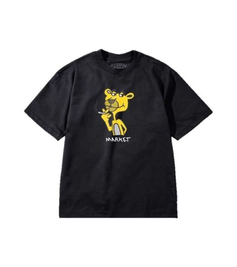 MARKET MEN'S YELLOW PANTHER T-SHIRT