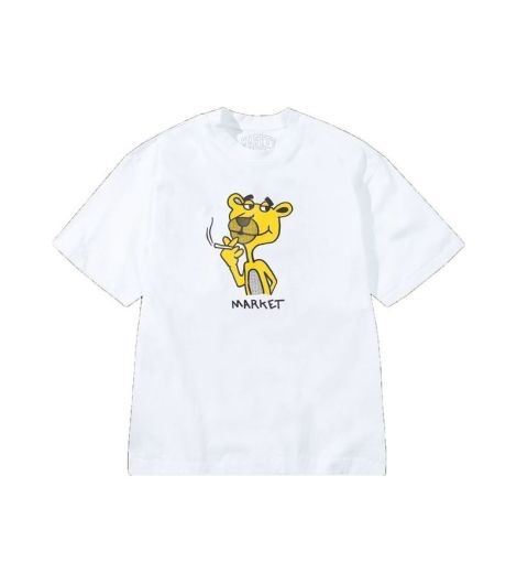 MARKET MEN'S YELLOW PANTHER T-SHIRT