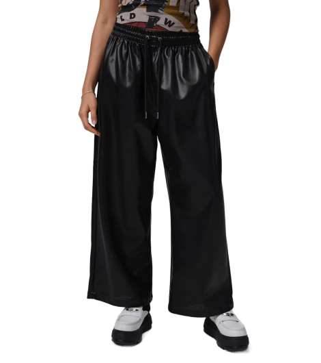 JORDAN FLIGHT WOMEN'S FAUX-LEATHER TROUSERS