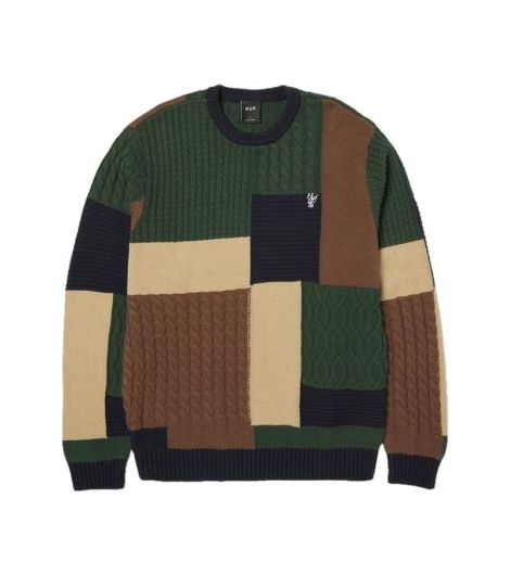 HUF COLUMBIA CABLE KNIT SWEATER MEN'S SWEATER
