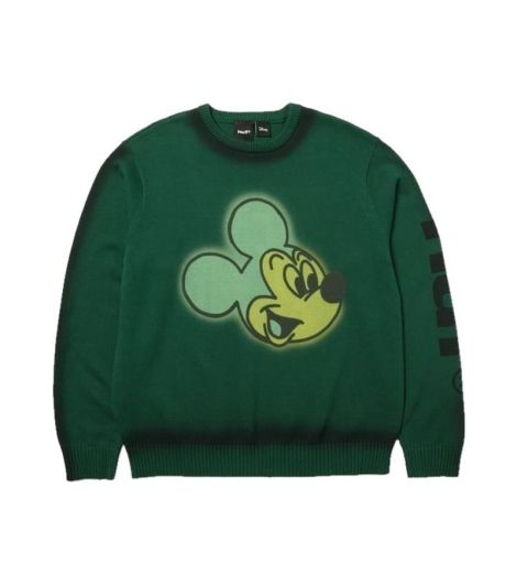 HUF MICKEY SPRAY CREWNECK UNISEX SWEATSHIRT