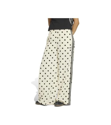 ADIDAS WOMEN'S SATIN POLKA DOTS WIDE LEG PANT