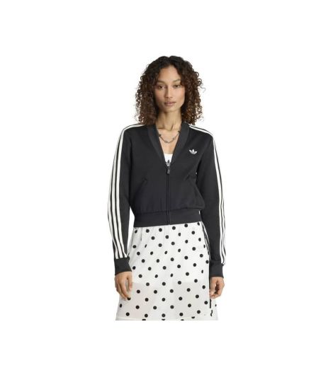 ADIDAS WOMEN'S V-NECK SUPERSTAR TRACK TOP