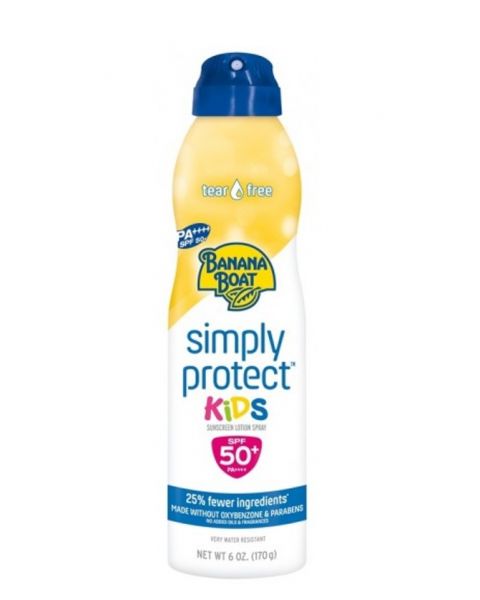 Banana Boat Simply Protect Kids Spf50+ Sunscreen Spray 170 G