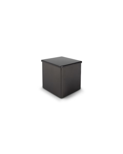 Vanity Cotton Wool Canister 11x11x12 cm - Black