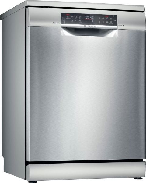 Bosch Series 6 Free-Standing Dishwasher, 7 Programs, 13 Place Settings, SMS6HMI27M - Silver Inox