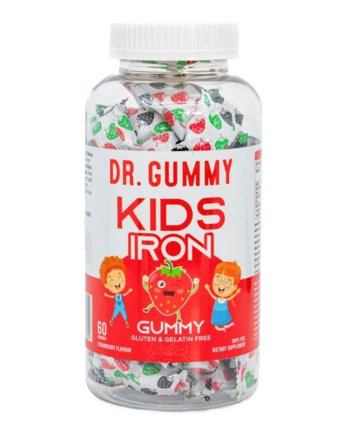 Dr.Gummy Kids Iron Strawberry Falvor 60 Gummies