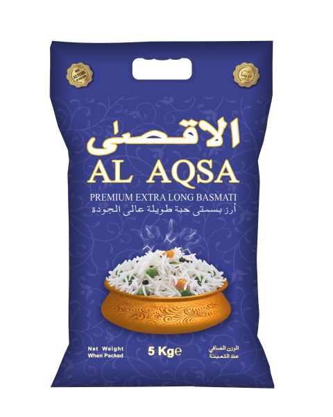 AL AQSA PREMIUM EXTRA LONG BASMATI RICE 5KG