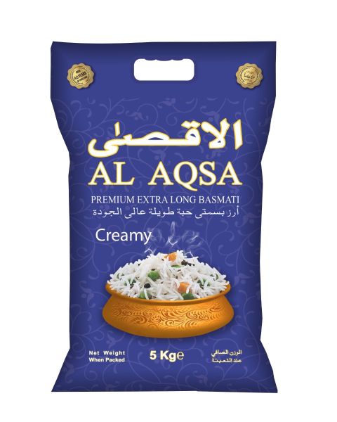 AL AQSA PREMIUM CREAMY BASMATI RICE 5KG