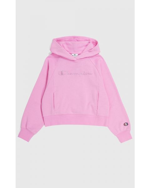GIRLS C CHAMPION EMBROIDERY PATCH HOODIE
