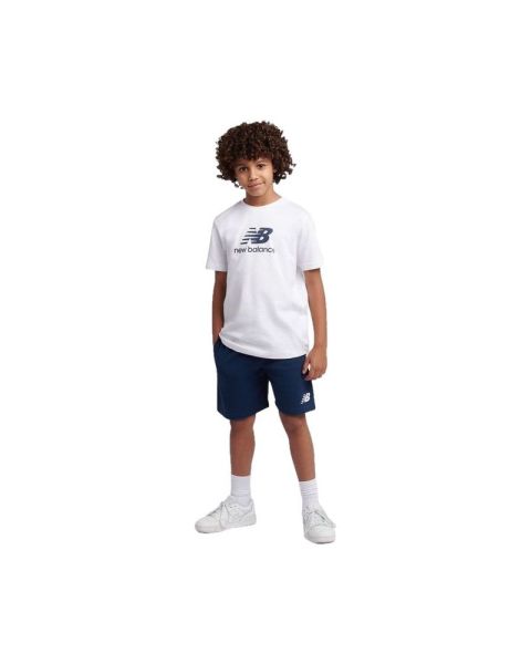 New Balance Stacked Kid's Logo Tee & FT Short Set