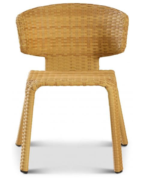 Flat-Ratten Aluminium Weaving Arm Chair