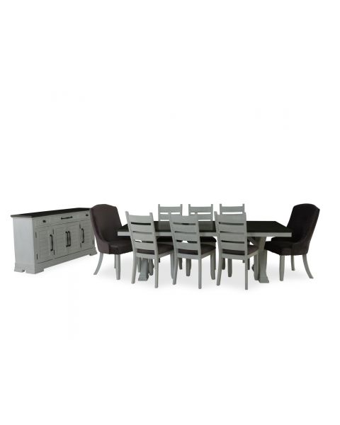 Dining Room Sets With 8 Chairs - White/Grey