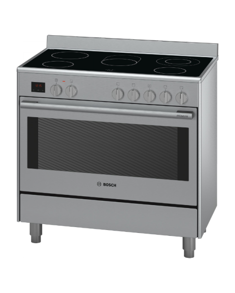 Bosch 5 Burners Electric Cooker, 90x60cm, HCB738357M - Stainless Steel