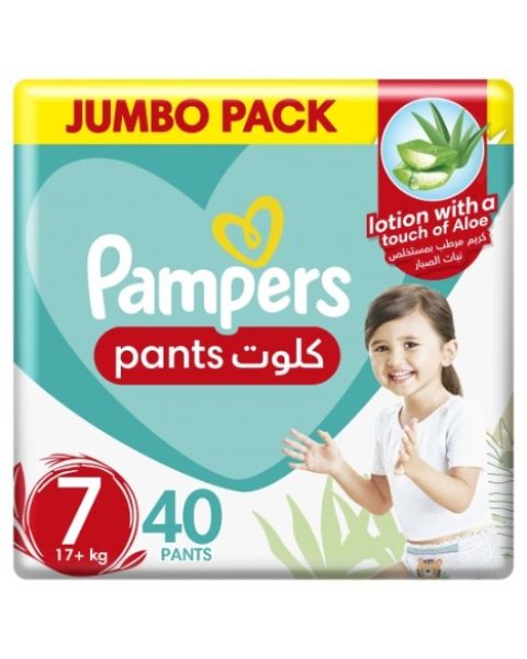 Pampers Baby Dry With Aloe Vera Lotion Size 7 (17+ kg) - 40 Pants