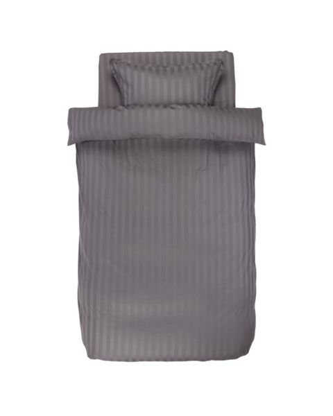 Sateen duvet cover set NELL 140x200 anthracite
