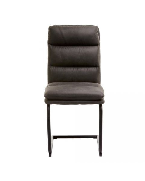 كرسي طعام ULSTRUP، نسيج رمادي داكن/أسود