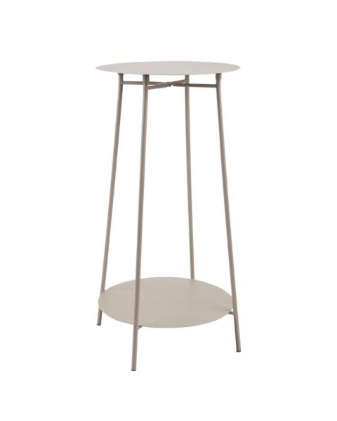 طاولة جانبية صغيرة IB - قطر 35×ارتفاع 60 سم، بيج