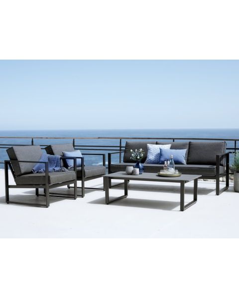 طقم جلوس خمس مقاعد أسود