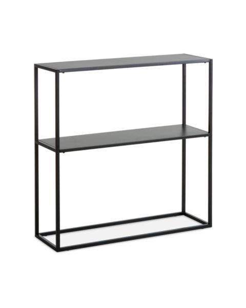 Console table VIRUM 26x80 w/shelf black