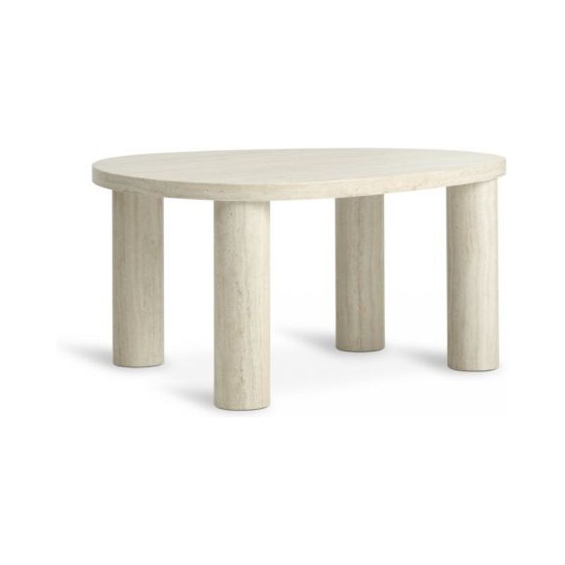 Coffee table LUNDEBORG 68x85 marble colour