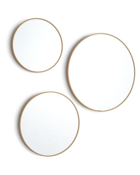 Mirror SANDAGER 3 pcs/pk oak colour