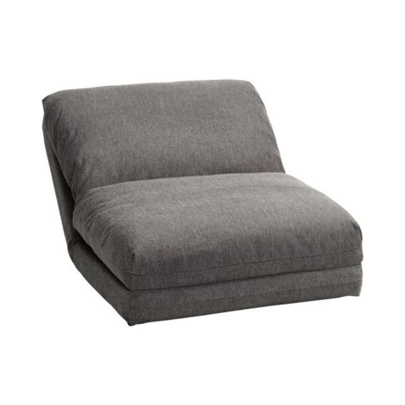 Chair bed VEGGER grey fabric