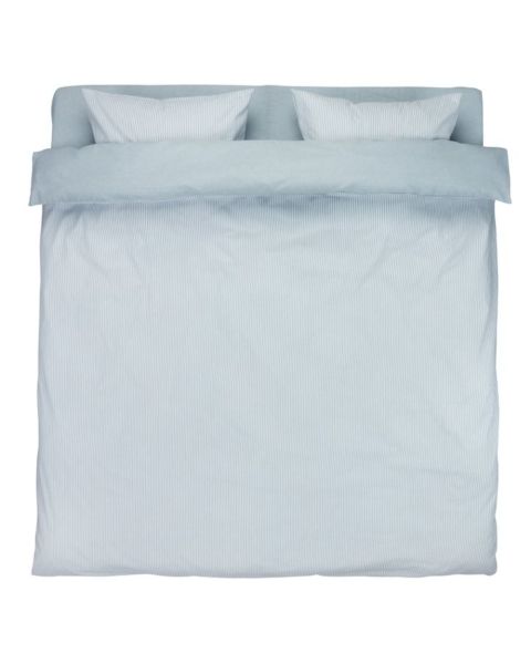 Duvet cover set with sheet SHEILA Yarn dyed 200x220 blu