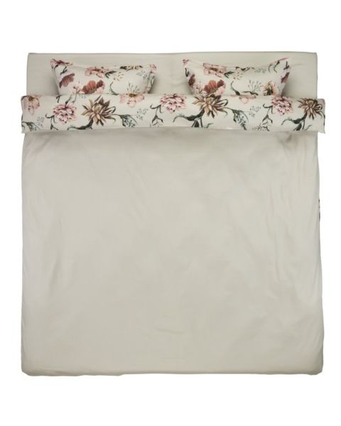 Sateen duvet cover set with sheet ESTHER 200x220 natura